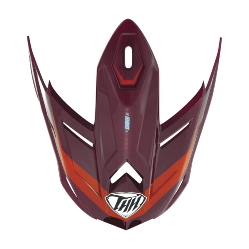 THH Helmets - THH Helmets Visor Airtech for T710X Helmets - Burgundy/Blue - 648084