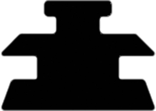 SP1 - SP1 Universal UHMW Tunnel Protector - 43in. L x 3/4in. H - 915-43-80SH