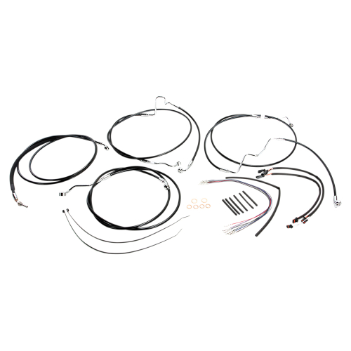 Magnum - Magnum Black Vinyl XR Handlebar Installation Kit for 12-14in. Ape - 489551