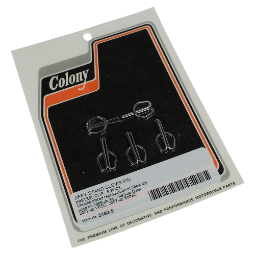 Colony - Colony Jiffy Stand Pin Pretzel Clips - Chrome Plated - 3182-5