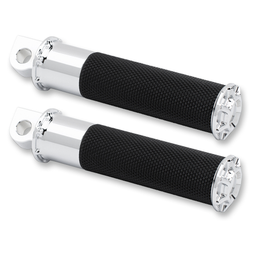 Arlen Ness - Arlen Ness Fusion Footpegs - Bevelled - Chrome - 07-928