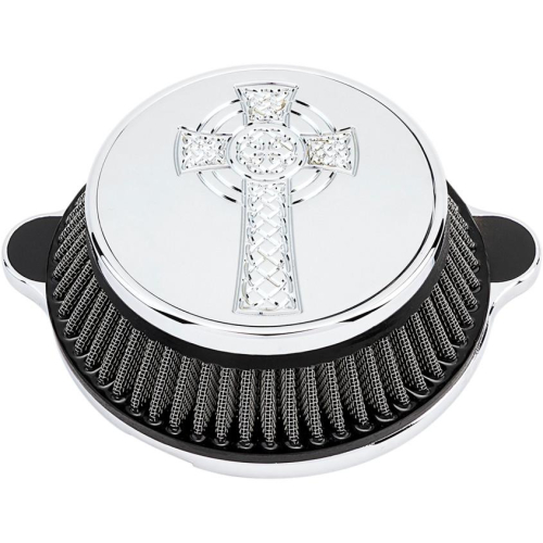 LA Choppers - LA Choppers Air Cleaner Assembly - Celtic Cross Cover - Chrome - LA-2397-03