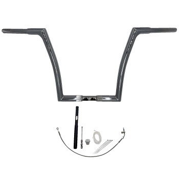 Fat Baggers, Inc. - Fat Baggers, Inc. 1-1/4in. EZ Install Flat Top Handlebar Kit - Chrome - 719914