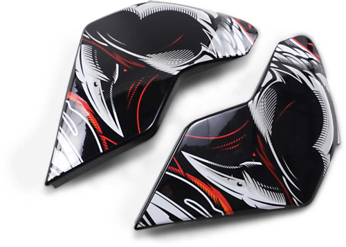 Icon - Icon Side Plate for Airflite Helmet - Trumbull Orange - 0133-1224