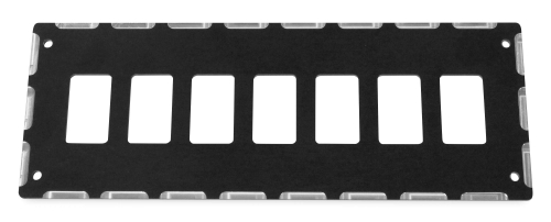 ModQuad - ModQuad 7 Slot Switch Plate - Black - YXZ-SW-7-BLK