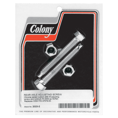 Colony - Colony Axle Adjusters - Chrome - 2023-2