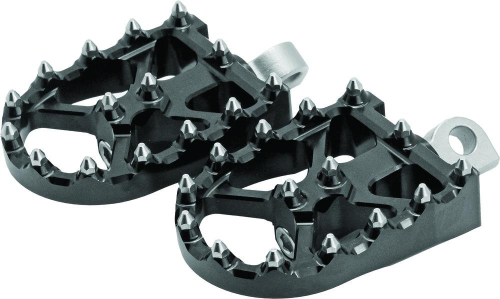 Flo Motorsports - Flo Motorsports BMX Style Footpeg Set - Black - FPEG-800V3BLK