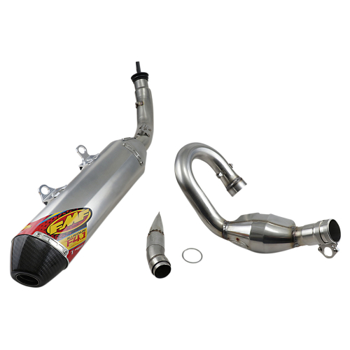 FMF Racing - FMF Racing Factory 4.1 RCT Full System - Aluminum Muffler - Carbon End Cap - 045638