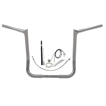Fat Baggers, Inc. - Fat Baggers, Inc. 1-1/4in. EZ Install Pointed Top Handlebar Kit - Chrome - 919016