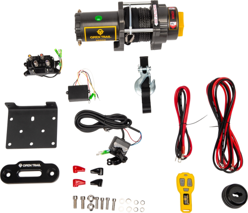 Open Trail - Open Trail 3500LB Synthethic Rope Winch - 460-0130