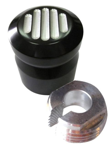 Pro-One Performance - Pro-One Performance Choke Knob Covers - Ball-Milled - Black Anodized - 200220B