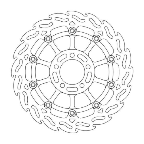 Moto-Master - Moto-Master Flame Brake Disc - 113034