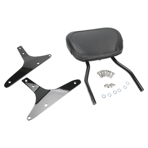 Cobra - Cobra Short Round Sissy Bar - Black Powder-Coated - 602-1254B