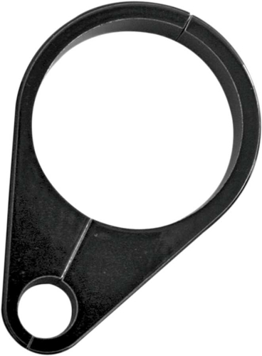 Drag Specialties - Drag Specialties Clutch Cable Clamp for 1.125in. Diameter Handlebar/Frame - Black - 0658-0051