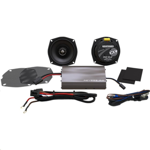 Hogtunes - Hogtunes XL Series 225-Watt Amp/ Speaker Kit - 225 SG KIT-XL