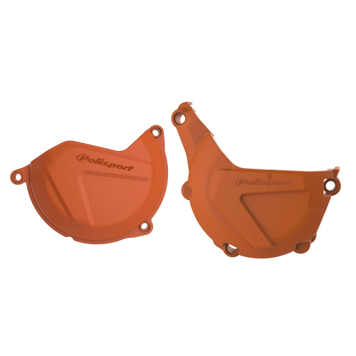 Polisport - Polisport Clutch/Ignition Cover Kit - Orange - 90989