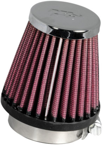 K&N Engineering - K&N Engineering Universal Round Tapered Air Filter - Chrome End Cap - RC-1060