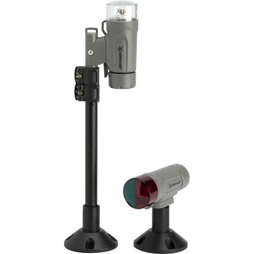 Attwood Marine - Attwood PaddleSport Portable Navigation Light Kit - Screw Down or Adhesive Pad - Gray