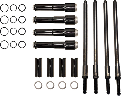 Rocket Cams - Rocket Cams Speedy Pushrods with Cover - Black - 6-6004B