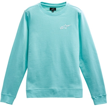 Alpinestars - Alpinestars Ageless Chest Crew Womens Fleece - 12325182072262X - Aqua - 2XL