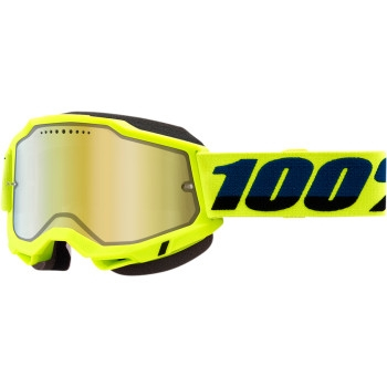 100% - 100% Accuri 2 Snow Goggles - 50022-00003 - Yellow / Gold Mirror Lens - OSFM