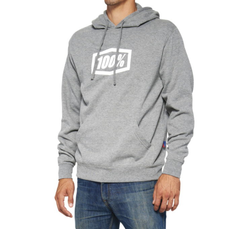 100% - 100% Icon Hoody - 20029-00015 - Heather Gray - Small