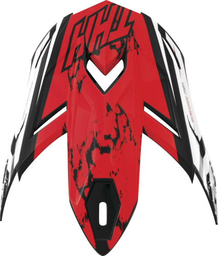 THH Helmets - THH Helmets Renegade Visor for T710X Helmets - White/Red - 640422