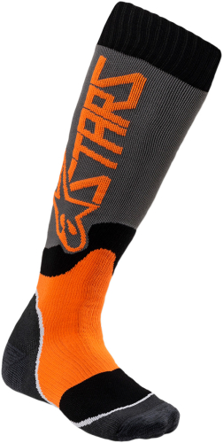 Alpinestars - Alpinestars MX Plus-2 Youth Socks - 4741920-9040 - Gray/Orange - OSFA