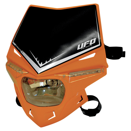 UFO Plastics - UFO Plastics Stealth Headlight - Orange - PF01715127