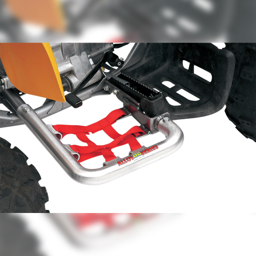 DG Performance - DG Performance Fat Series Alloy Nerf Bars - Silver Bar - Red Web - 602-2115