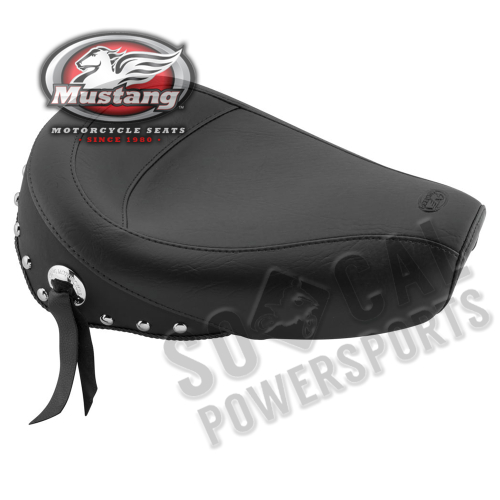 Mustang - Mustang Vintage Solo Seat - Chrome Studs - 75700