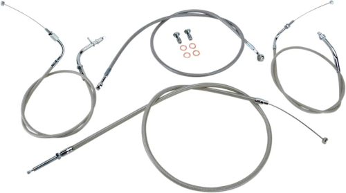 Baron Custom Accessories - Baron Custom Accessories Stainless Cable and Line Kit (+12in.) - BA-8014KT-12