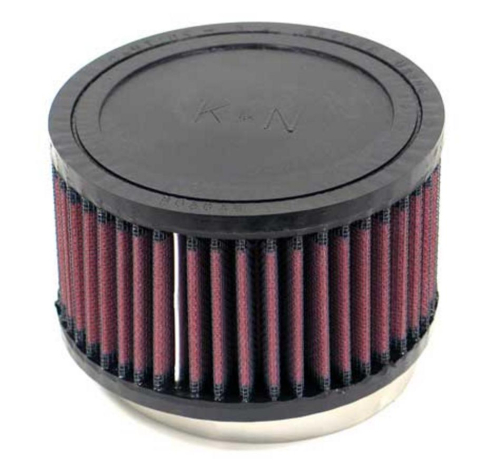 K&N Engineering - K&N Engineering Universal Round Straight Air Filter - Rubber End Cap - RU-1790