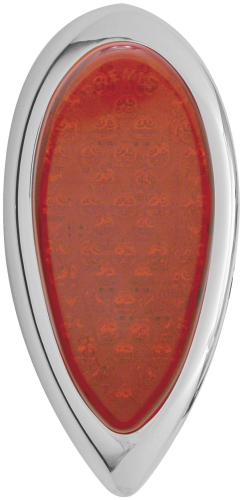 Pro-One Performance - Pro-One Performance LED Flush Mount Teardrop Taillight - Red Lens - 402060