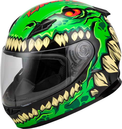 G-Max - G-Max GM-49Y Drax Youth Helmet - F1499050 - Green - Small