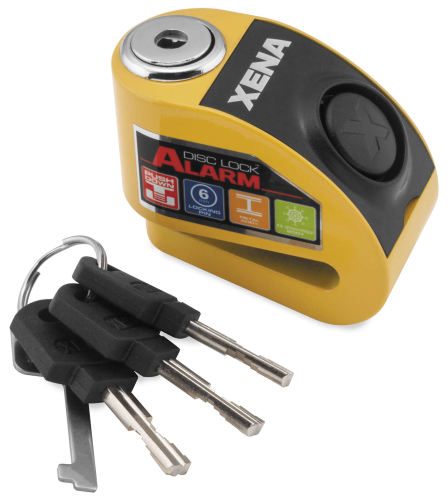 Xena - Xena XZZ6L Disc Lock Alarm - Yellow - XZZ-6Y