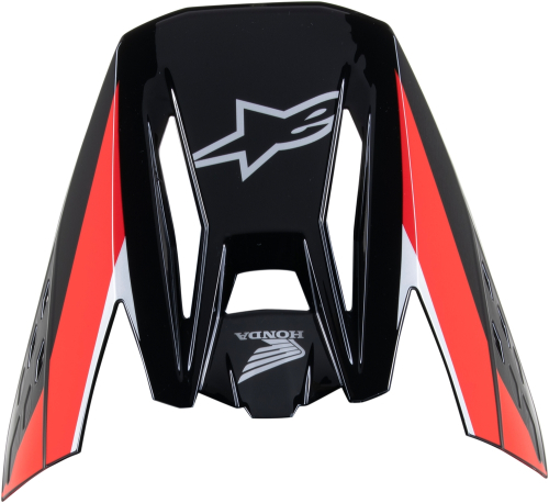Alpinestars - Alpinestars Visor for S-M5 Honda Helmet - Black/Red - 8988023-1333-TU