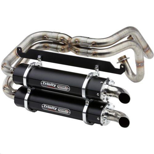 Trinity Racing - Trinity Racing Stage 5 Full Exhaust System- Black - TR-4170D-BK