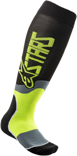 Alpinestars - Alpinestars MX Plus-2 Socks - 4701920-155-L2X - Black/Yellow - Large