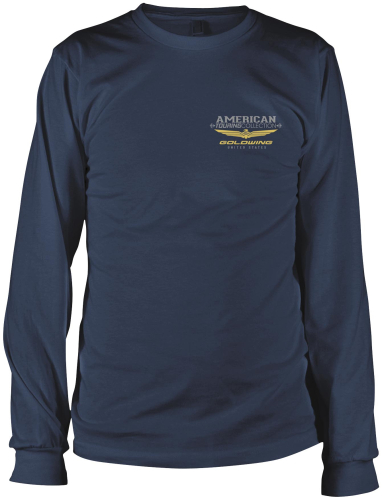 Honda Collection - Honda Collection Gold Wing Long Sleeve T-Shirt - 54-7388 - Navy - Large