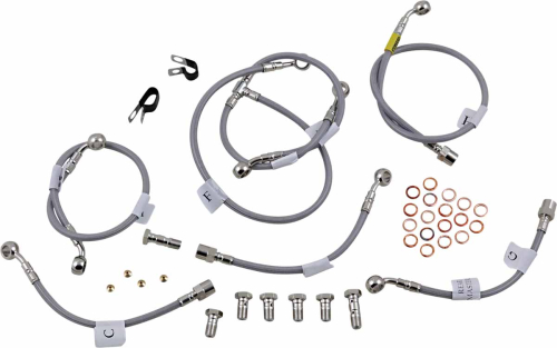 Galfer Brakes - Galfer Brakes Sportbike Stainless Steel Brake and Clutch Line Kit - FK003D733-8