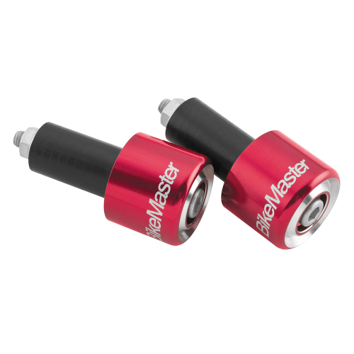 BikeMaster - BikeMaster Anodized Aluminum Billet Bar Ends - Red - 152130