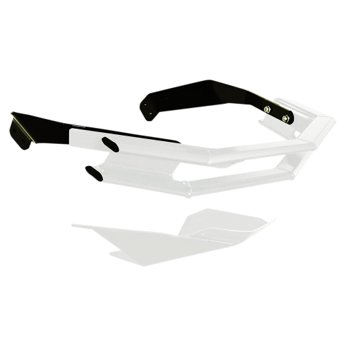 Straightline Performance - Straightline Performance Double-Bar Rugged Series Front Bumper - White - 183-226-WHITE