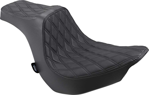 Drag Specialties - Drag Specialties Predator III Seat - Double Diamond - Black Thread - 0802-1188
