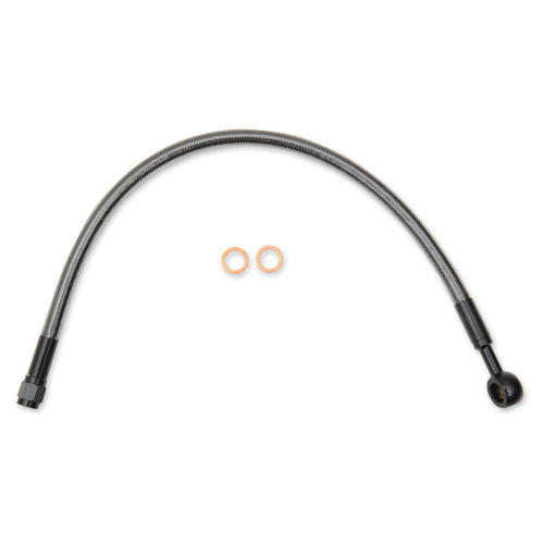 Magnum - Magnum Black Pearl Designer Series ABS Front Upper Brake Line - 10mm., 180deg. Banjo - 22in. - AS47622