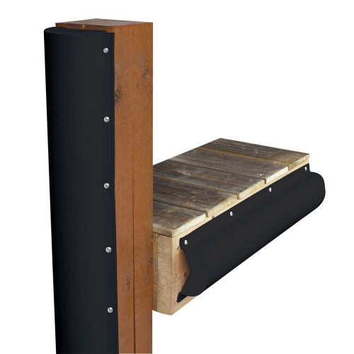 Dock Edge - Dock Edge Piling Bumper - One End Capped - 6' - Black