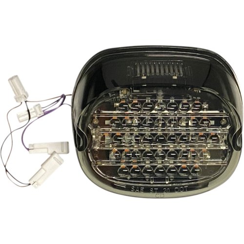 Custom Dynamics - Custom Dynamics Low-Profile LED Taillights with Integrated Turn Signals - Top Window - Smoke Lens - CD-INT-TL-W-S