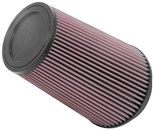K&N Engineering - K&N Engineering Universal Round Straight Air Filter - Rubber End Cap - RU-2815