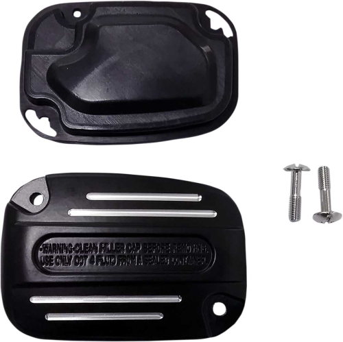 Drag Specialties - Drag Specialties Clutch Master Cylinder Cover - Black - 0612-0473