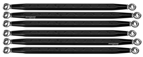 ModQuad - ModQuad Hex Rear Radius Rods - 64in. - Black - CA-RR-X3DS-HEX-BLK